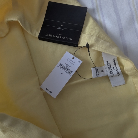 Banana Republic Bright Yellow Mini Skirt - Picture 2 of 8